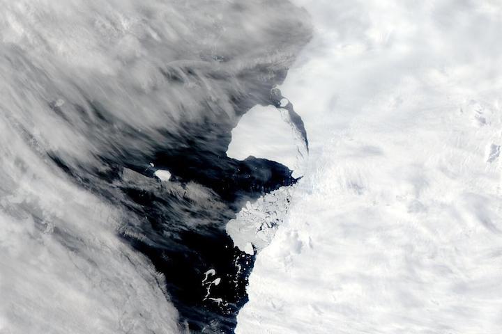 Iceberg A81 Calving from the Brunt Ice Shelf, Antarctica | NASA