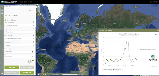 Climateserv Webapp Screenshot