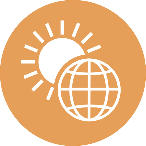 image of sun and earth