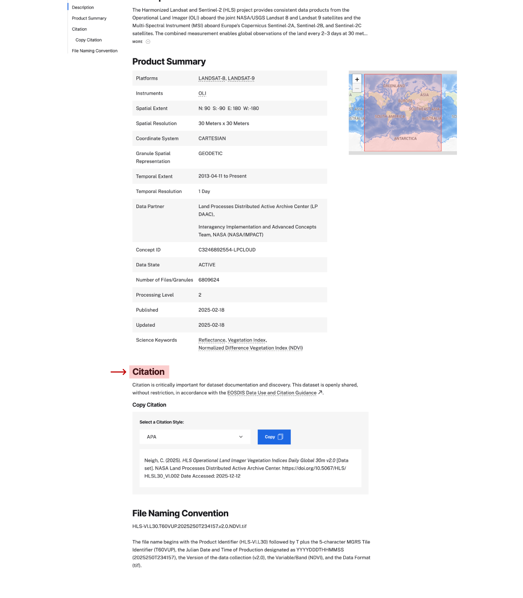 citation on dataset page