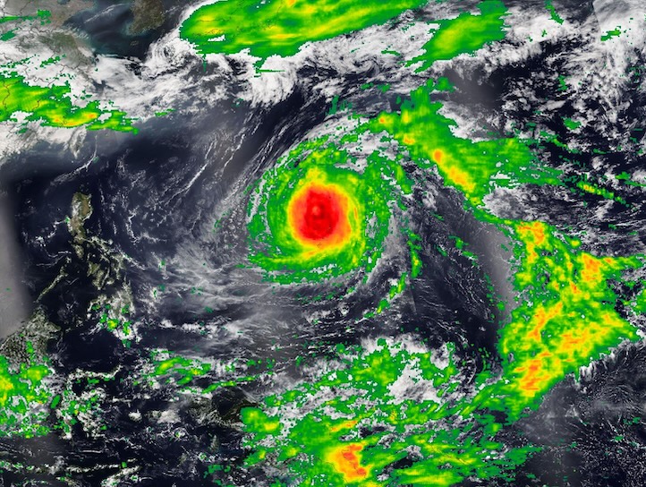 STORM Typhoon 15P 新品未使用 Super Typhoon Sinlaku Over the Northern Mariana Islands | NASA