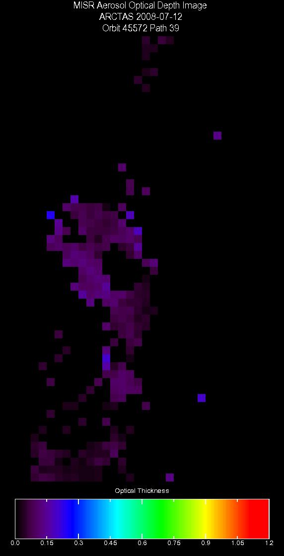Cold_Lake: July 12, 2008, Aerosol Optical Depth 17.6 km