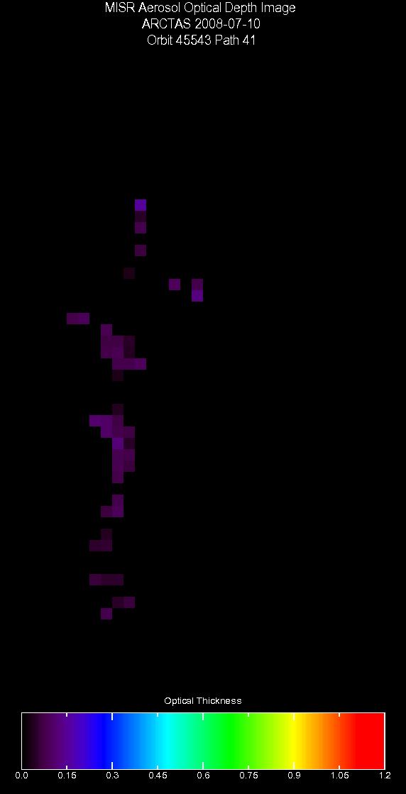 Cold_Lake: July 10, 2008, Aerosol Optical Depth 17.6 km