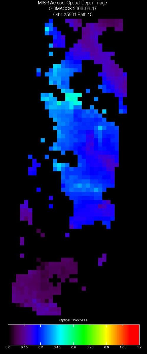 Sept. 17, 2006, Aerosol Optical Depth 17.6 km