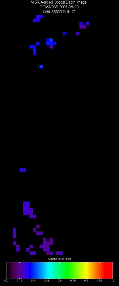 Aug. 30, 2006, Aerosol Optical Depth 17.6 km