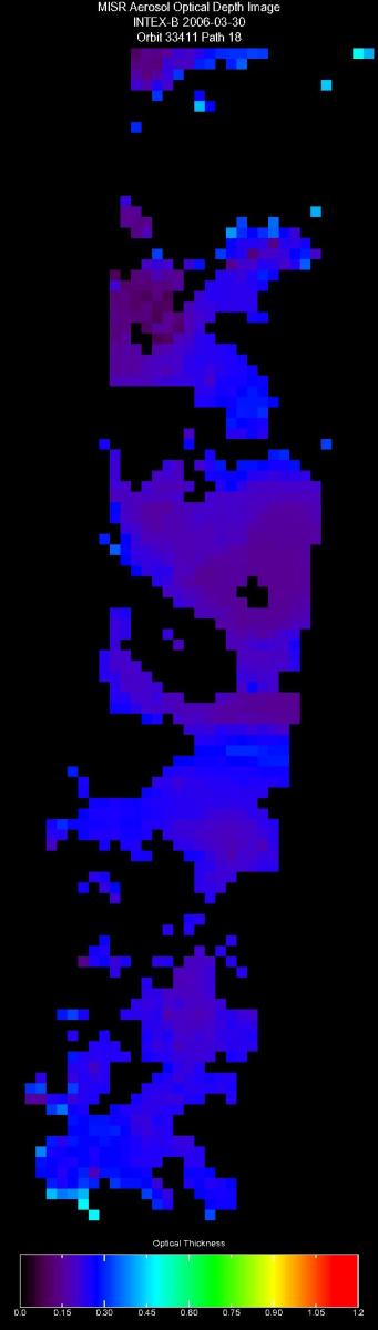 Mar. 30, 2006, Aerosol Optical Depth 17.6 km