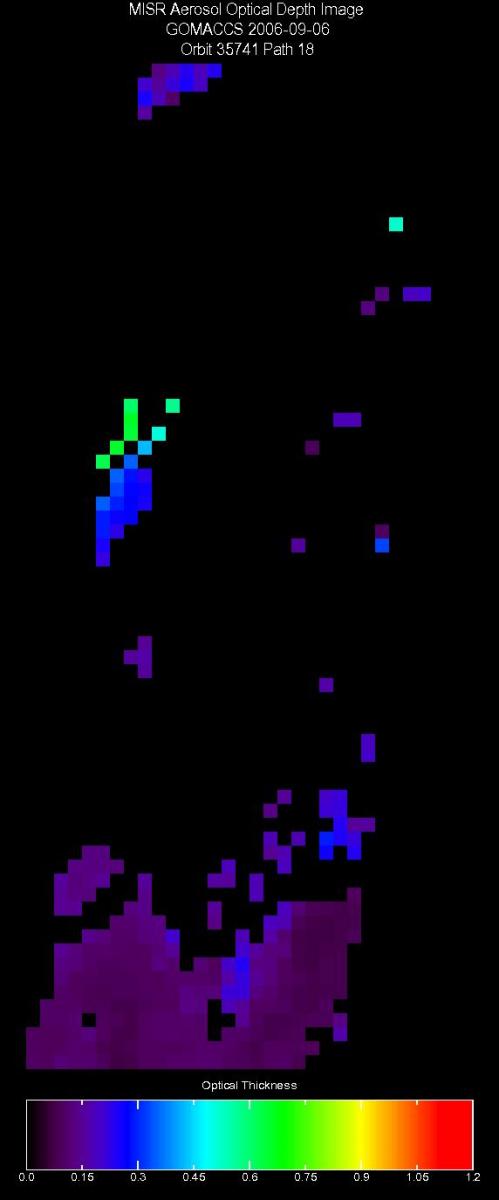 Sept. 6, 2006, Aerosol Optical Depth 17.6 km