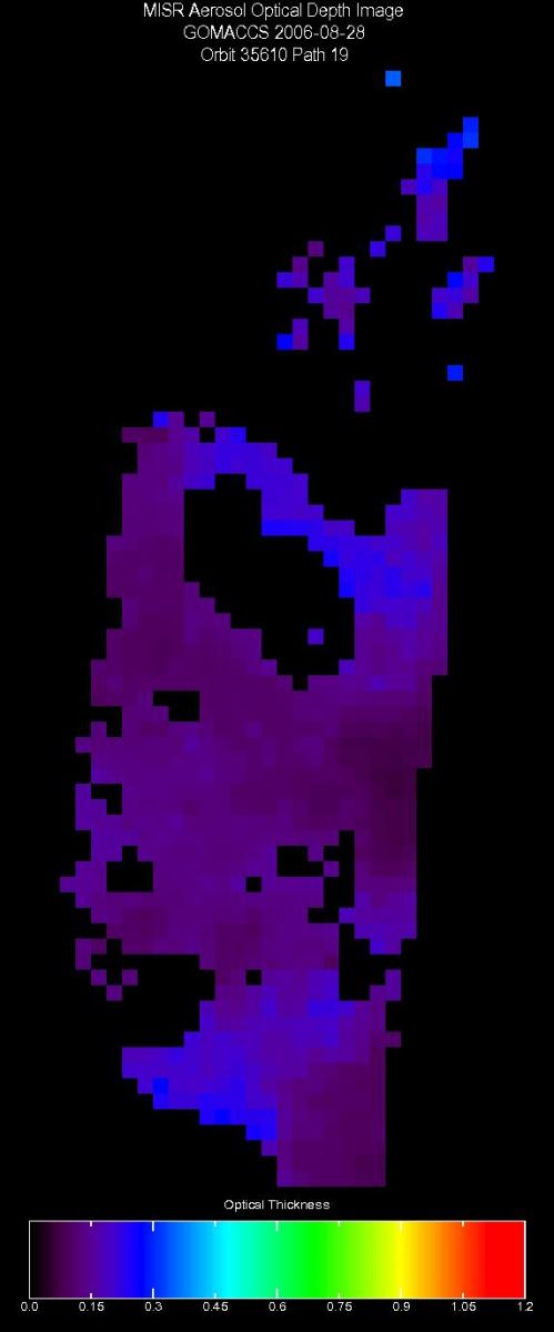 Aug. 28, 2006, Aerosol Optical Depth 17.6 km