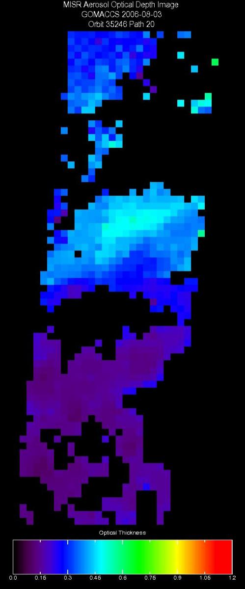 Aug. 3, 2006, Aerosol Optical Depth 17.6 km