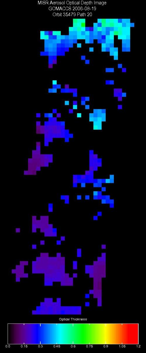 Aug. 19, 2006, Aerosol Optical Depth 17.6 km