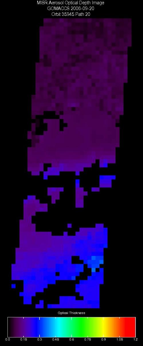 Sept. 20, 2006, Aerosol Optical Depth 17.6 km