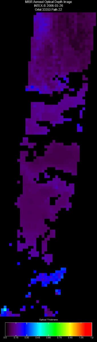 Gulf3: Mar. 26, 2006, Aerosol Optical Depth 17.6 km