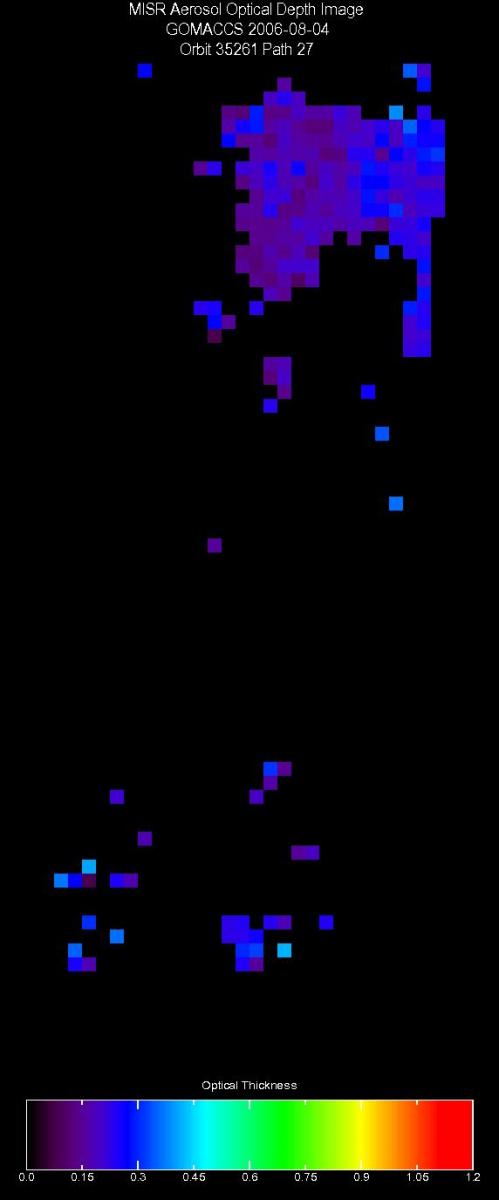 Aug. 4, 2006, Aerosol Optical Depth 17.6 km
