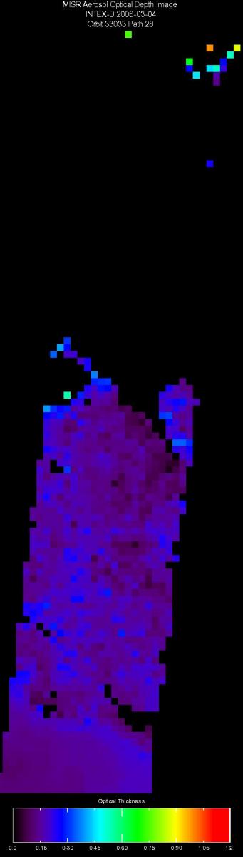 Mar. 4, 2006, Aerosol Optical Depth 17.6 km