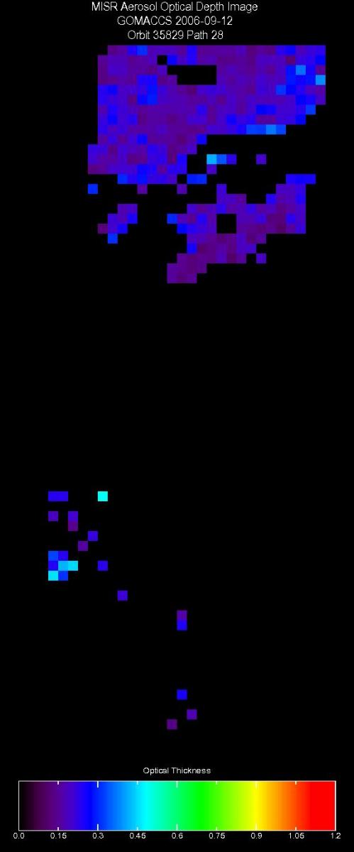 Sept. 12, 2006, Aerosol Optical Depth 17.6 km