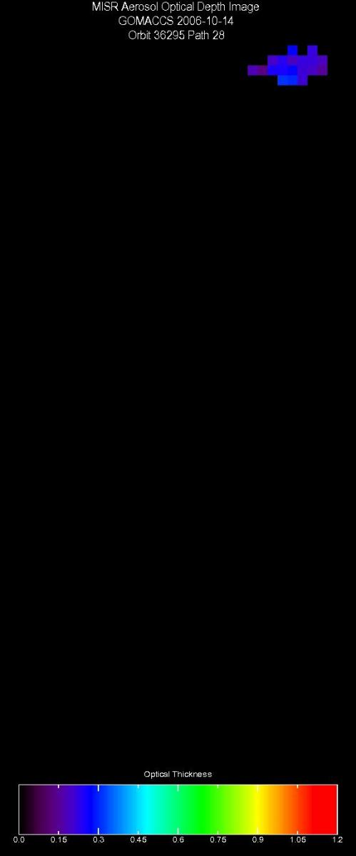 Oct. 14, 2006, Aerosol Optical Depth 17.6 km
