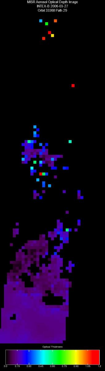 Mar. 27, 2006, Aerosol Optical Depth 17.6 km