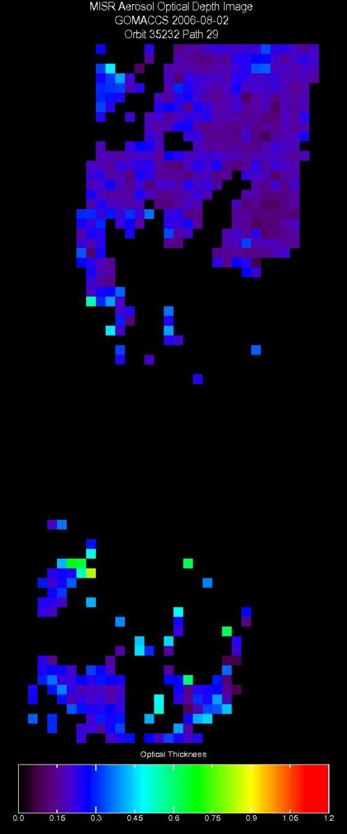 Aug. 2, 2006, Aerosol Optical Depth 17.6 km