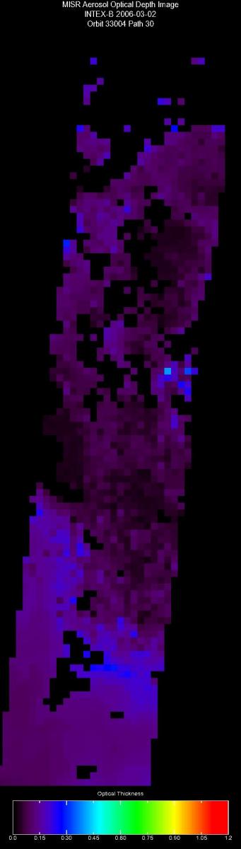 Mar. 2, 2006, Aerosol Optical Depth 17.6 km