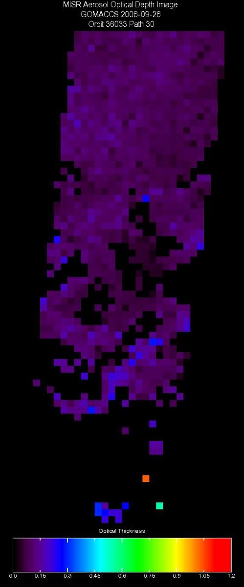 Sept. 26, 2006, Aerosol Optical Depth 17.6 km
