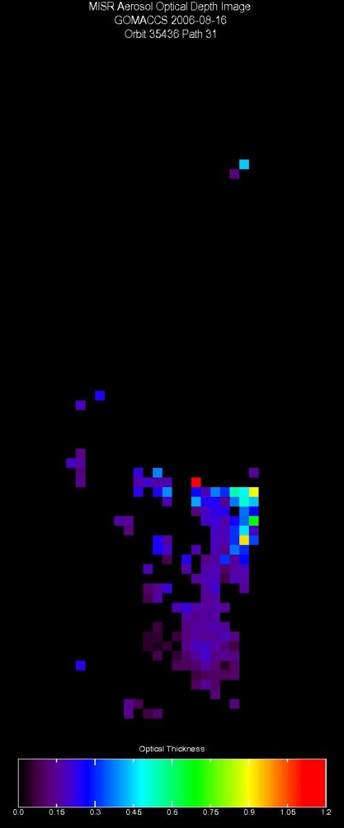 Aug. 16, 2006, Aerosol Optical Depth 17.6 km