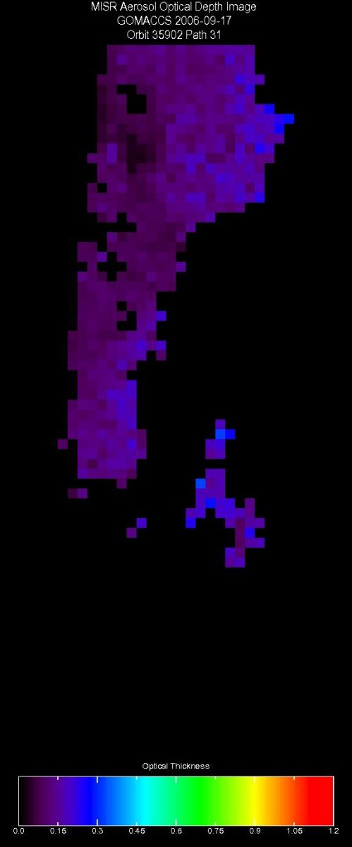 Sept. 17, 2006, Aerosol Optical Depth 17.6 km