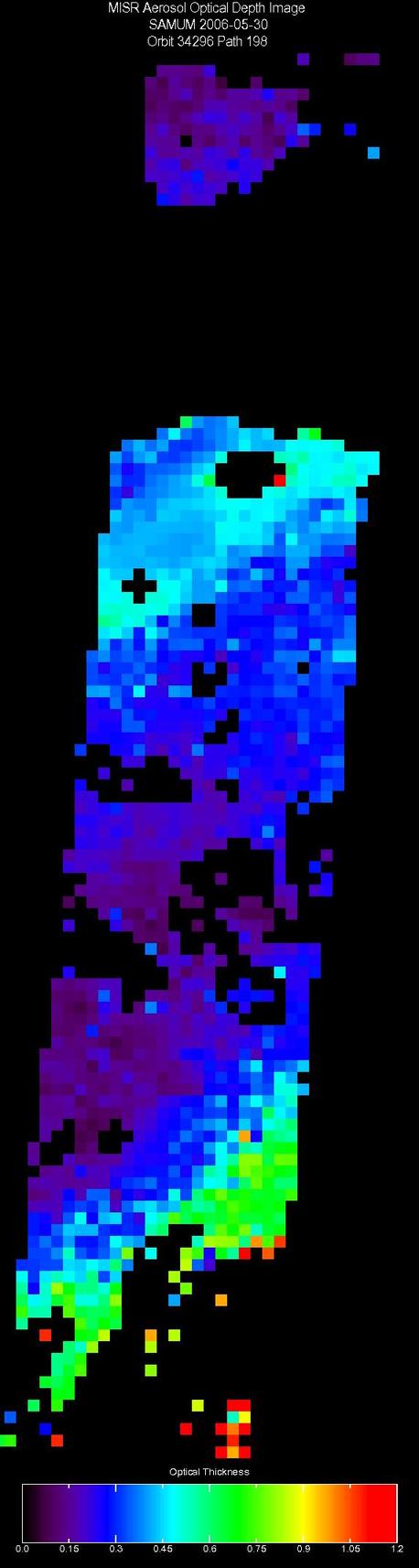May 30, 2006, Aerosol Optical Depth 17.6 km