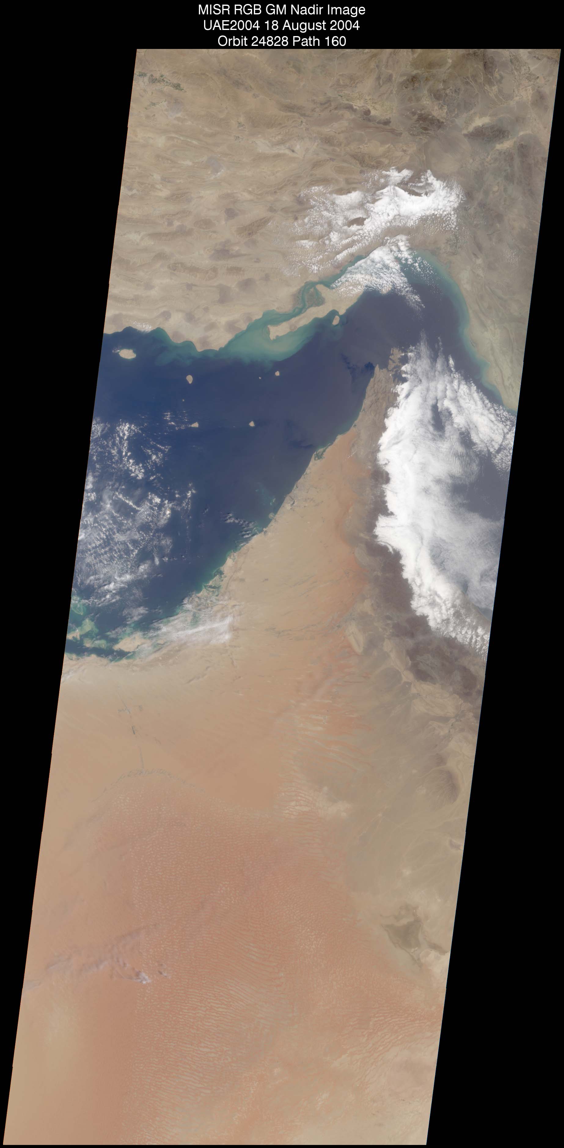 AlDhafra: Aug. 18, 2004, Nadir Camera 275 m Standard