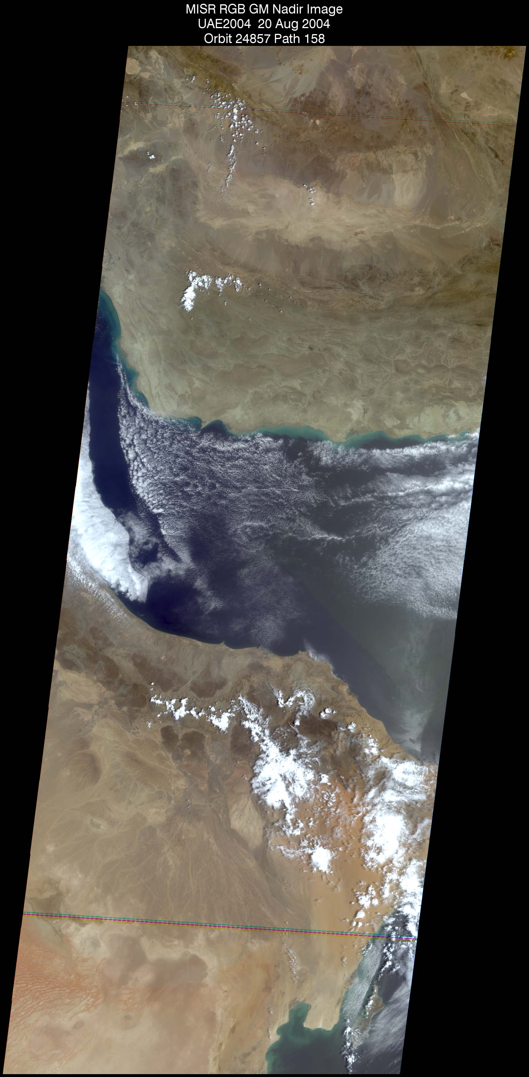 GulfOfOman: Aug. 20, 2004, Nadir Camera 275 m Standard