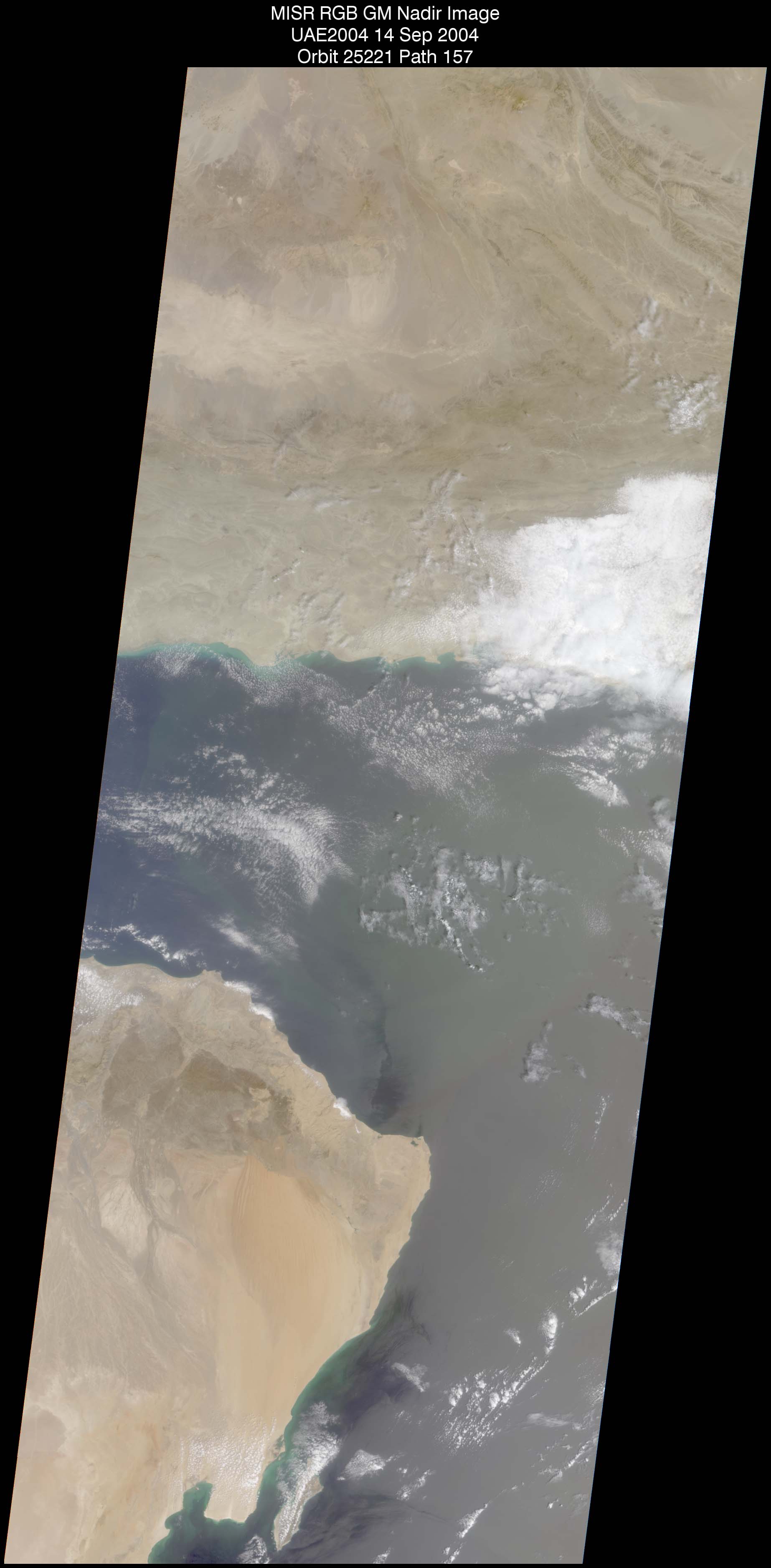 EastGulfOman: Sept. 14, 2004, Nadir Camera 275 m Standard