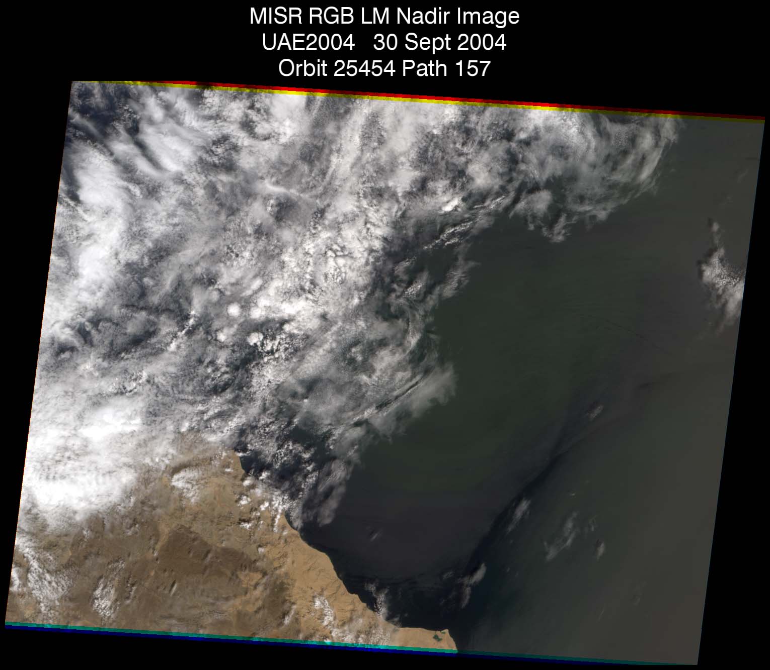 EastGulfOman: Sept. 30, 2004, Nadir Camera 275 m Local