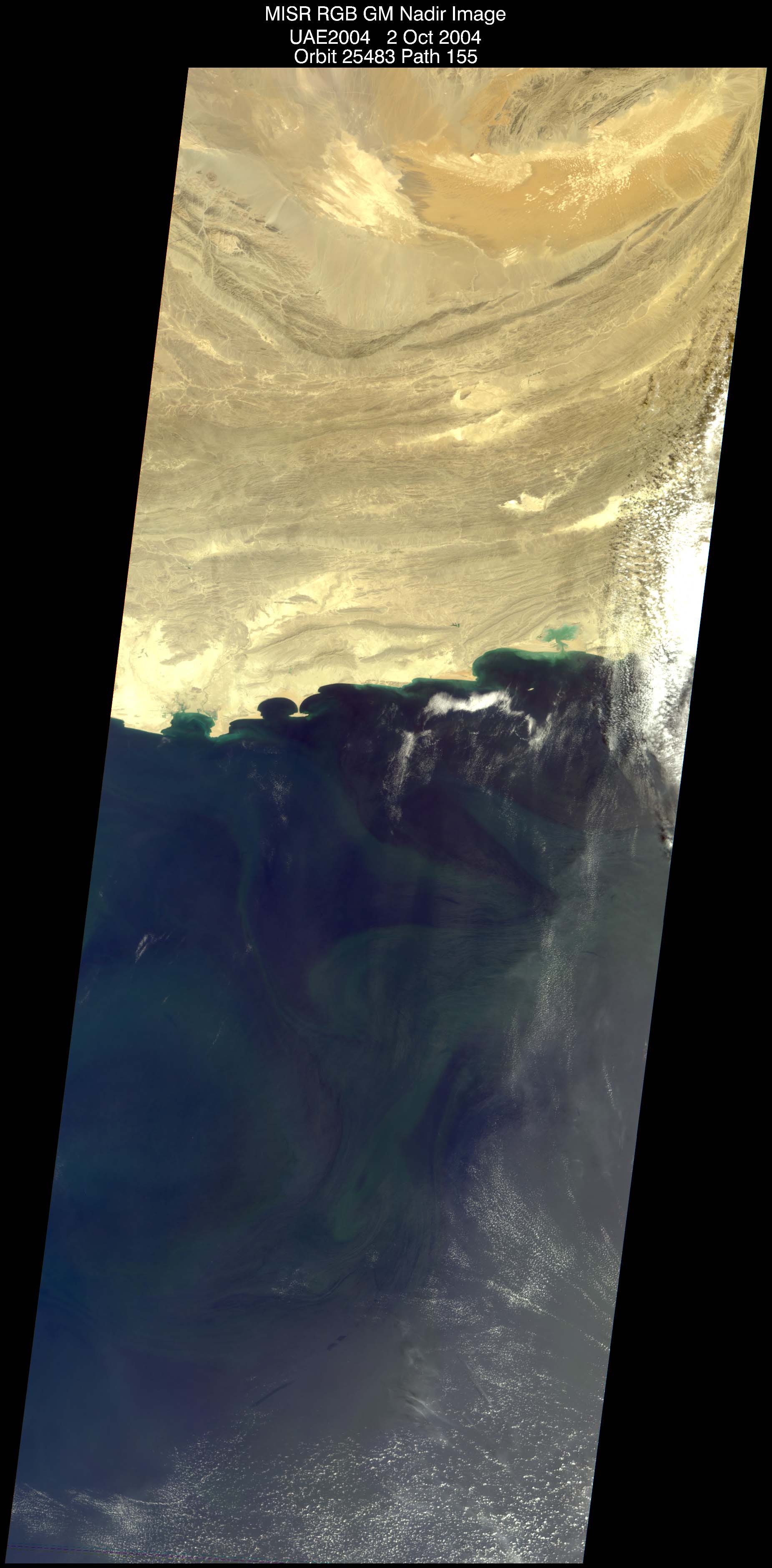 EastGulfOman: Oct. 2, 2004, Nadir Camera 275 m Standard