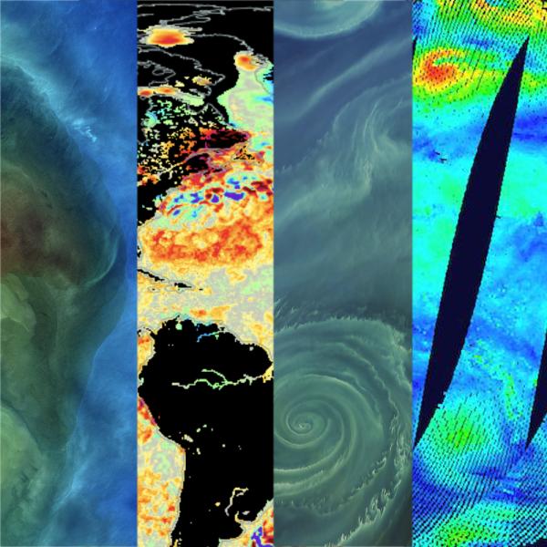 satellite image of ocean