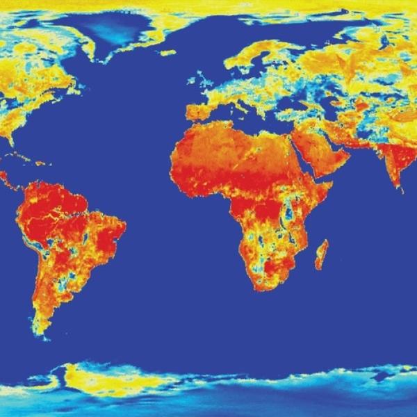 SMAP Global Radiometer Image The Soil Moisture Active-Passive platform's first global radiometer map.