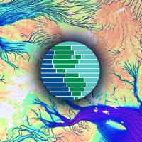 Earthdata grphic identifier on ice sheet map