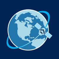 illustration of satellite orbiting earth