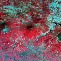 A segment of an image of ASTER registered radiance data over Guatemala on January 8, 2018