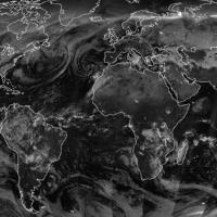 Black-and-white VIIRS day/night bands data visualization