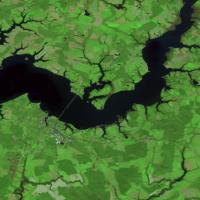 False-color Harmonized Landsat Sentinel-2 image of Cambridge, MD