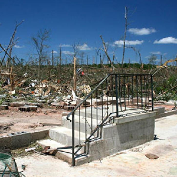 Aftermath of a hurricane