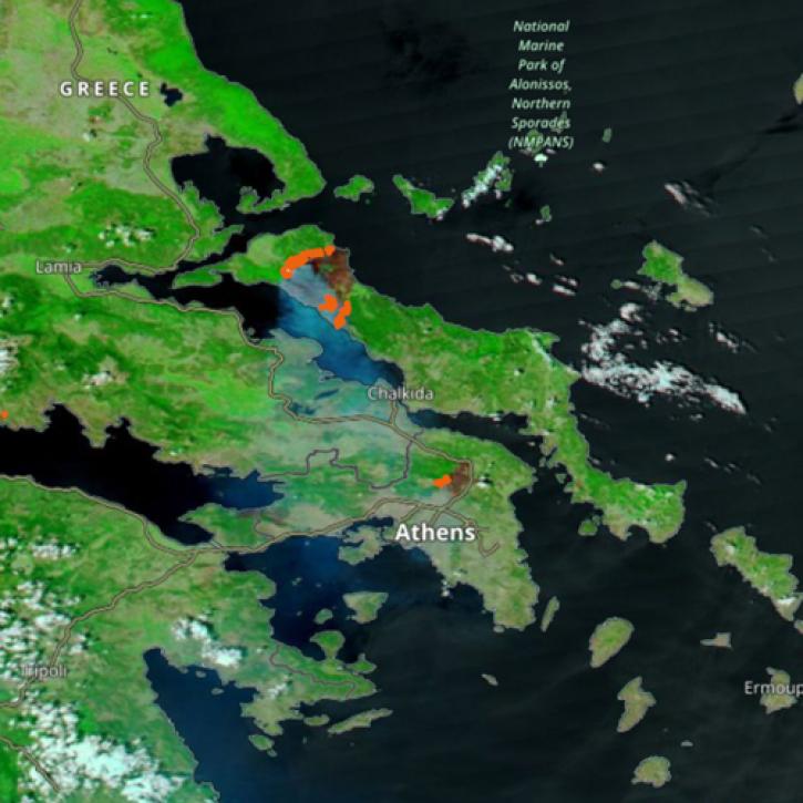 fires in Greece