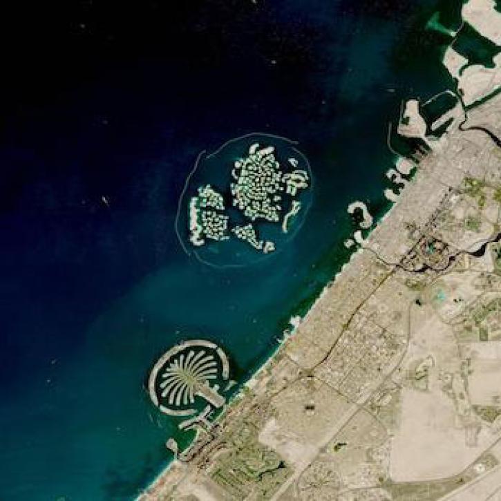 This is an image of the World Islands in Dubai.