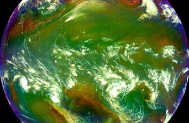 image of Earth using the Advanced Himawari Imager instrument