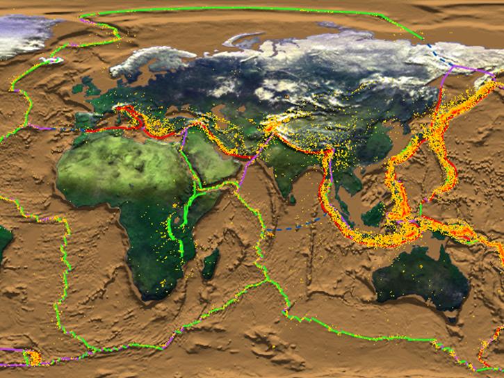 map of CDDIS data