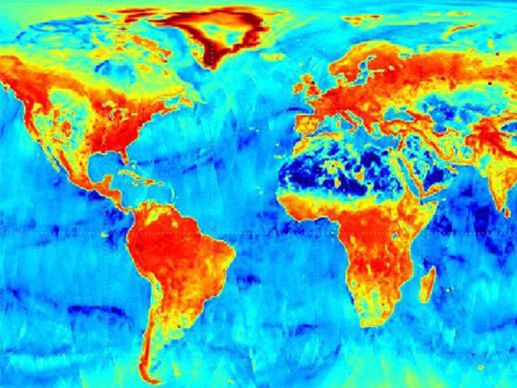 image of soil moisture radar data from passive instrument SMAP