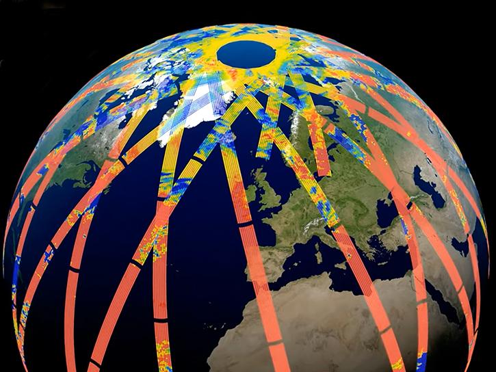 image of Prefire data around Earth