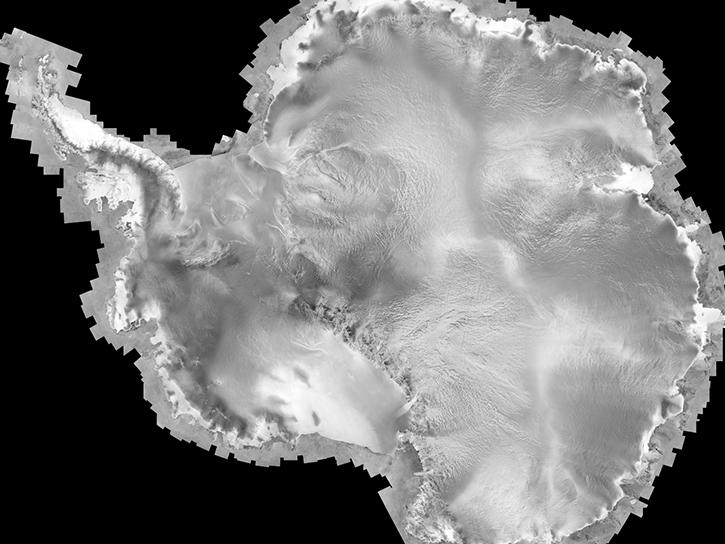 image of RADARSAT-1 ice sheet data over Antarctica