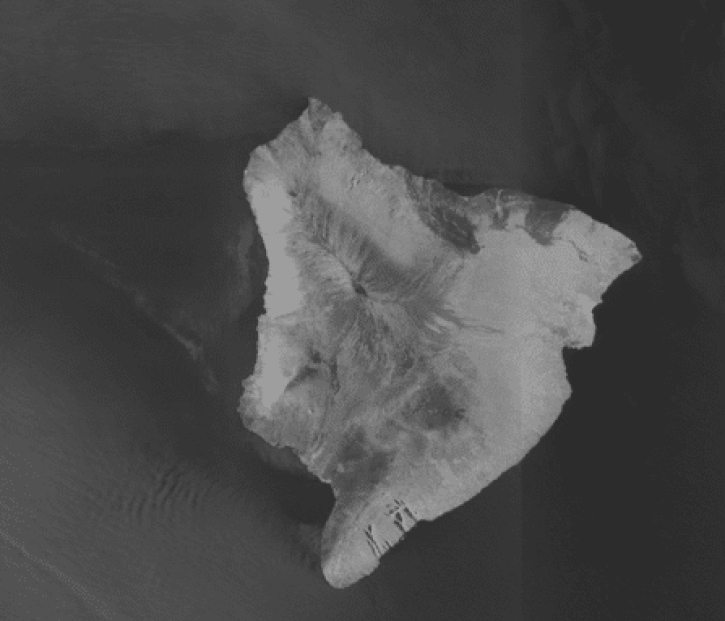 This is a Sentinel-1 image of Hawaii’s Big Island before subsetting. Credit: Copernicus Sentinel data 2018, processed by ESA.