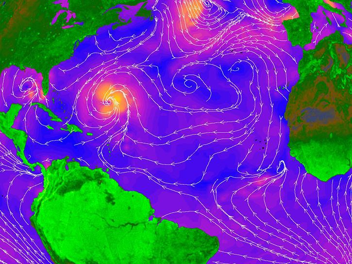 image of SeaWinds instrument data