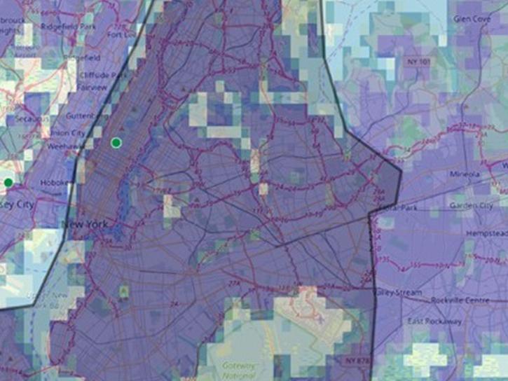 image of SEDAC population data